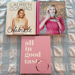 Set of 3 Coffee Table Books - Lauren Conrad, Reese Witherspoon and Kate Spade